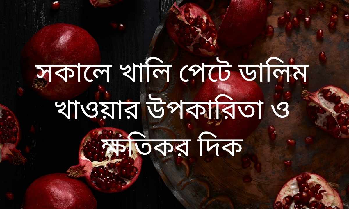 সকালে খালি পেটে ডালিম খাওয়ার উপকারিতা ও ক্ষতিকর দিক